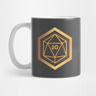 Golden Sigil D20 Mug